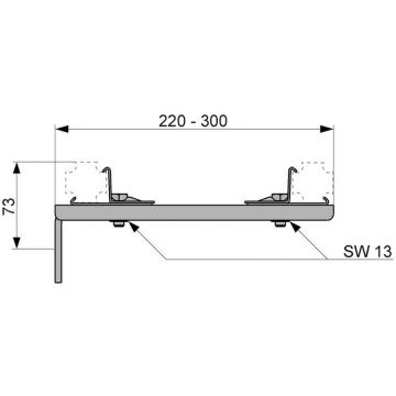 Крепление Uranum (Уранум) двойное URANUM-P, удлиненное NEW (2109030013)
