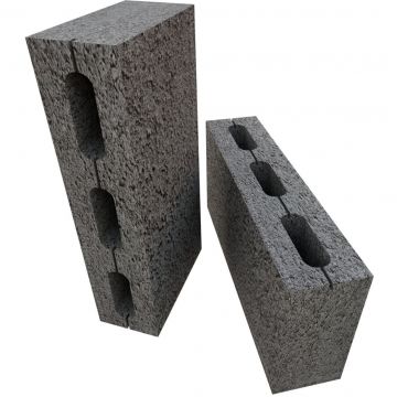 Блок керамзитобетонный перегородочный трехпустотный Steingot (Стейнгот) М50 390х90х188 мм