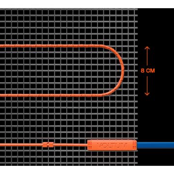 Нагревательный мат Voltum (Вольтум) VLT01-150-4.5, площадь обогрева 4,5 м2, 0.675 кВт (Kvt) VLT01-150-4.5