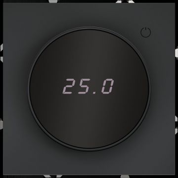 Терморегулятор электронный Voltum (Вольтум) S70 с индикацией и датчиком, для теплого пола, (графит) VLS070107