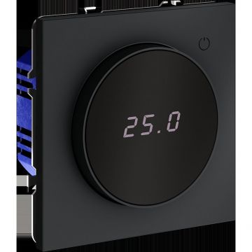 Терморегулятор электронный Voltum (Вольтум) S70 с индикацией и датчиком, для теплого пола, (графит) VLS070107