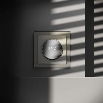 Терморегулятор электронный Voltum (Вольтум) S70 с индикацией и датчиком, для теплого пола, (шелк) VLS070104