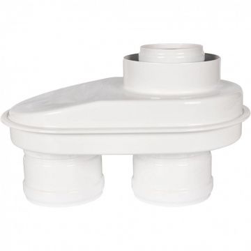 Адаптер-переход Rommer (Роммер) с 60/100 на DN80 (с забором воздуха из помещения) (RCA-8080-270002)