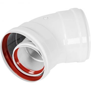 Отвод промежуточный Rommer (Роммер) 45 гр. 60/100 (наружный диаметр мама/мама) (RCA-6010-000145)