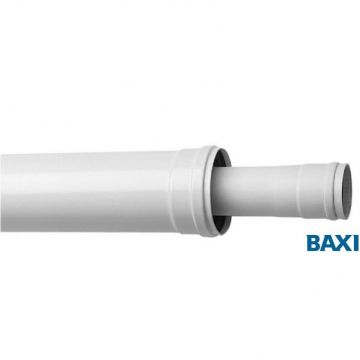 Коаксиальное удлинение Baxi (Бакси) полипропиленовое, диам. 80/125 мм, длина 1000 мм (KMT71408851)