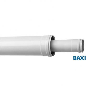 Коаксиальное удлинение Baxi (Бакси) полипропиленовое, диам. 110/160 мм, длина 1000 мм (KMT71413381)