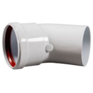 Отвод алюминиевый Baxi (Бакси) 45° эмалированный, диам. 80 мм (MT71401811)