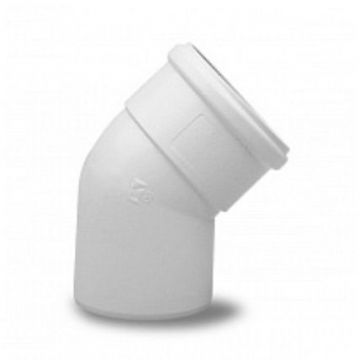 Отвод полипропиленовый Baxi (Бакси) 45°, диам. 80 мм (KMT71405931)