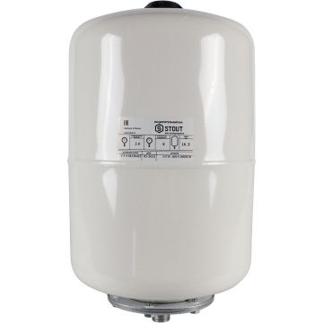 Расширительный бак Stout (Стаут) для ГВС вертикальный белый 18 л (STW-0015-000018)