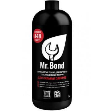 Реагент Mr.Bond (Мр.Бонд) Plumber 848 для очистки канализационных засоров 1 л (MB30348480011)