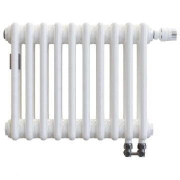Радиатор секционный Arbonia (Арбония) 3037V/8 нижнее подключение (с вентилем) RAL 9016 Белый