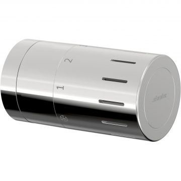 Термостатическая головка Simplex (Симплекс) Design TC-D1 М30х1.5 с установкой нуля, хром (F35321)