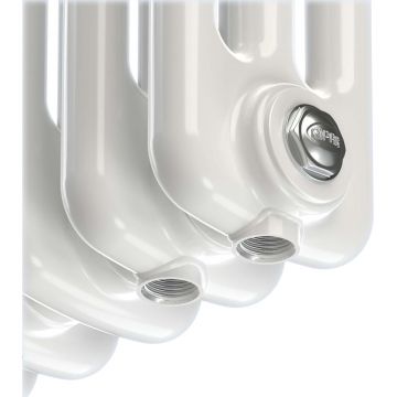 Радиатор стальной трехтрубчатый Rifar (Рифар) Tubog TUB 3037 30 секций DV1 подключение нижнее Белый (TUB 3037-30-DV1)