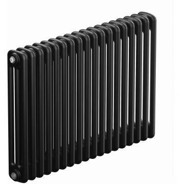 Радиатор стальной трубчатый Rifar (Рифар) Tubog 3057 18 секций 828x565x107 мм боковое подключение 3/4″ Антрацит матовый
