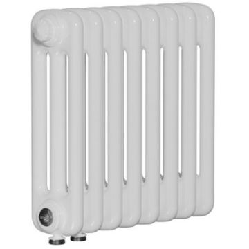 Радиатор стальной трубчатый Rifar (Рифар) Tubog Ventil 3037 10 секций 460x365x107 мм нижнее подключение (с вентилем) 3/4″ RAL 9016 Белый