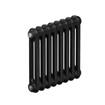 Радиатор стальной трубчатый Rifar (Рифар) Tubog 3037 10 секций 460x365x107 мм боковое подключение 3/4″ Антрацит матовый