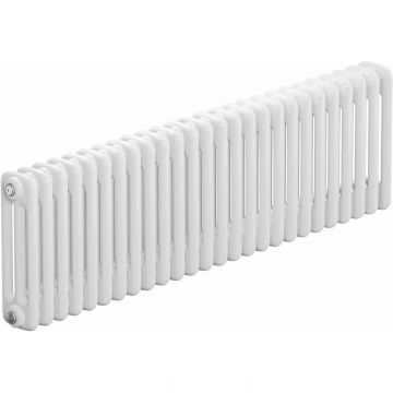Радиатор стальной трубчатый Rifar (Рифар) Tubog Ventil 3037 26 секций 1196x365x107 мм нижнее подключение (с вентилем) 3/4″ RAL 9016 Белый