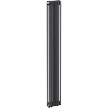 Радиатор стальной трубчатый Rifar (Рифар) Tubog Ventil 3180 6 секций 276x1800x107 мм нижнее подключение (с вентилем) 3/4″ Титан матовый