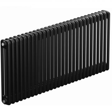 Радиатор стальной трубчатый Rifar (Рифар) Tubog 3057 28 секций 1288x565x107 мм боковое подключение 3/4″ Антрацит матовый