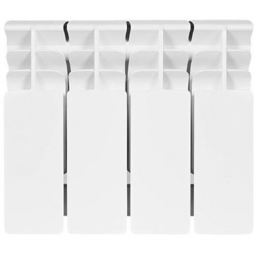 Радиатор биметаллический Stout (Стаут) Titan 200 4 секции боковое подключение белый RAL 9016 (SRB-3310-020004)