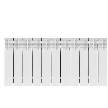 Радиатор биметаллический Stout (Стаут) Titan 350 11 секций боковое подключение белый RAL 9016 (SRB-3310-035011)