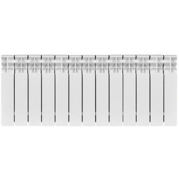 Радиатор биметаллический Stout (Стаут) Titan 350 13 секций боковое подключение белый RAL 9016 (SRB-3310-035013)