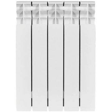 Радиатор биметаллический Stout (Стаут) Titan 500 5 секций боковое подключение белый RAL 9016 (SRB-3310-050005)