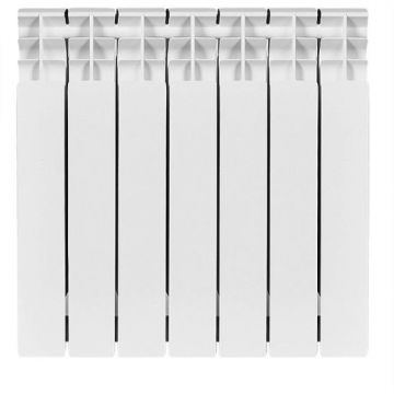 Радиатор биметаллический Stout (Стаут) Titan 500 7 секций боковое подключение белый RAL 9016 (SRB-3310-050007)