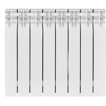 Радиатор биметаллический Stout (Стаут) Titan 500 8 секций боковое подключение белый RAL 9016 (SRB-3310-050008)