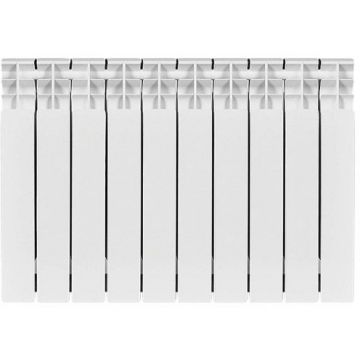 Радиатор биметаллический Stout (Стаут) Titan 500 10 секций боковое подключение белый RAL 9016 (SRB-3310-050010)