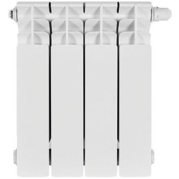 Радиатор биметаллический Stout (Стаут) Titan Ventil 350 4 секции нижнее правое подключение белый RAL 9016 (SRB-3320-035004)