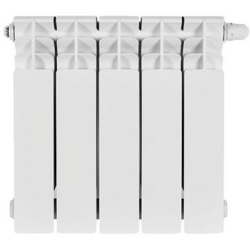 Радиатор биметаллический Stout (Стаут) Titan Ventil 350 5 секций нижнее правое подключение белый RAL 9016 (SRB-3320-035005)