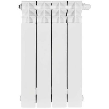 Радиатор биметаллический Stout (Стаут) Titan Ventil 500 4 секции нижнее правое подключение белый RAL 9016 (SRB-3320-050004)