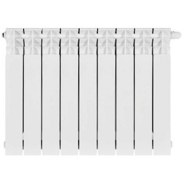 Радиатор биметаллический Stout (Стаут) Titan Ventil 500 9 секций нижнее правое подключение белый RAL 9016 (SRB-3320-050009)