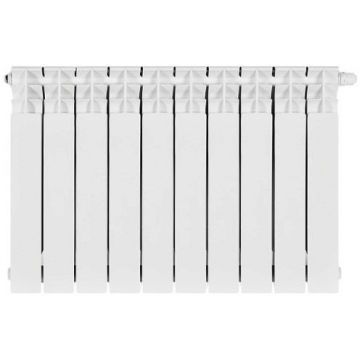 Радиатор биметаллический Stout (Стаут) Titan Ventil 500 10 секций нижнее правое подключение белый RAL 9016 (SRB-3320-050010)