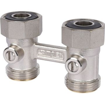 Узел нижнего подключения Meibes (Майбес) для радиаторов Standart line D2/50 прямой, 3/4"BP x 3/4"HP 5/25 (F10015)