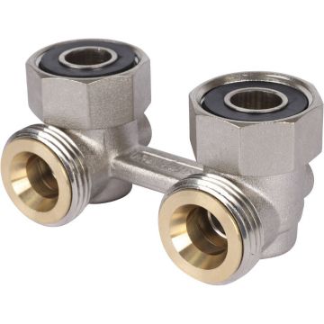 Узел нижнего подключения Meibes (Майбес) для радиаторов Standart line E2/50 угловой, 3/4"НP x 3/4"HP (F10017)