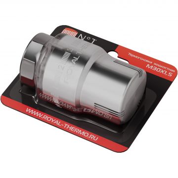 Термоголовка жидкостная Royal Thermo (Роял Термо) М30х1,5 (хром)