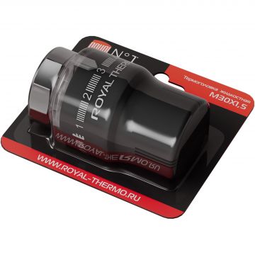 Термоголовка жидкостная Royal Thermo (Роял Термо) М30х1,5 (черный)