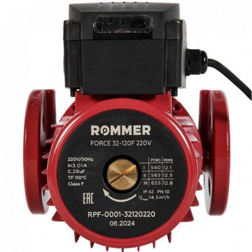 Насос циркуляционный Rommer (Роммер) Force фланцевый, трехскоростной 32-120F 220V (RPF-0001-32120220)