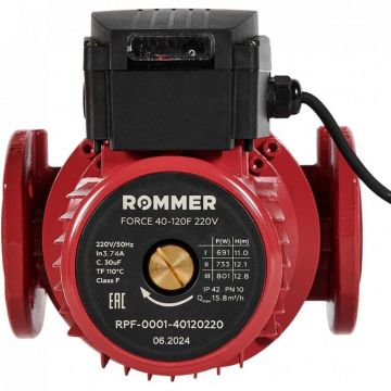 Насос циркуляционный Rommer (Роммер) Force фланцевый трехскоростной 40-120F 220V (RPF-0001-40120220)