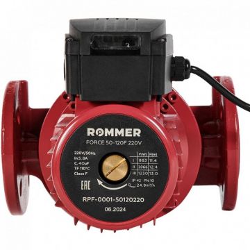 Насос циркуляционный Rommer (Роммер) Force фланцевый трехскоростной 50-120F 220V (RPF-0001-50120220)
