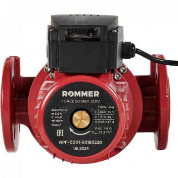 Насос циркуляционный Rommer (Роммер) Force фланцевый трехскоростной 50-180F 220V (RPF-0001-50180220)