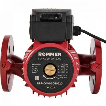 Насос циркуляционный Rommer (Роммер) Force фланцевый трехскоростной 50-60F 220V (RPF-0001-5060220)