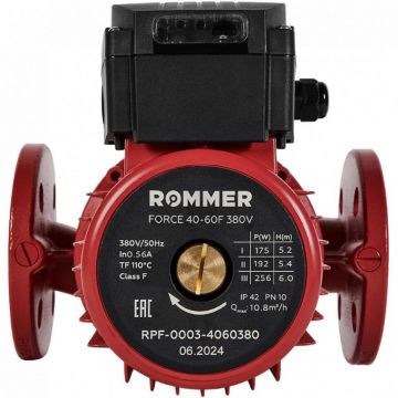 Насос циркуляционный Rommer (Роммер) Force фланцевый трехскоростной 40-60F 380V (RPF-0003-4060380)