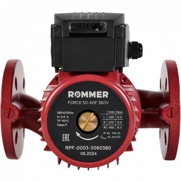Насос циркуляционный Rommer (Роммер) Force фланцевый трехскоростной 50-60F 380V (RPF-0003-5060380)