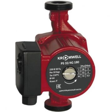 Насос Kromwell (Кромвелл) PS 25/6G 180 для отопления гайки в комплекте (PS 25/6G 180)