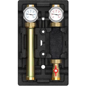 Группа насосная Meibes (Майбес) без насоса, 1 дюйм, контур без смесителя (ME 66811 EA RU)