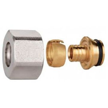 Соединитель обжимной Kromwell (Кромвелл) для металлополимерной трубы 16x2 - 3/4 дюйм (KW.ST32871625)