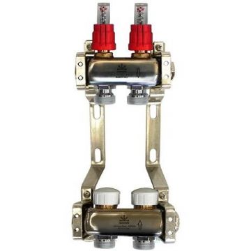 Коллекторный блок Gekon (Гекон), 1х3/4 дюйм, отводов 2 (GK 74102)